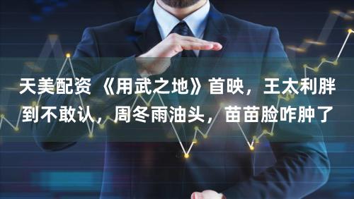 天美配资 《用武之地》首映，王太利胖到不敢认，周冬雨油头，苗苗脸咋肿了