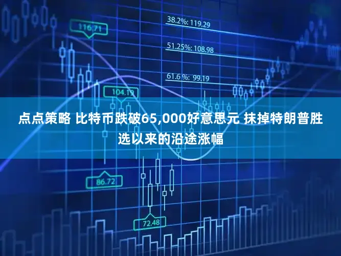 点点策略 比特币跌破65,000好意思元 抹掉特朗普胜选以来的沿途涨幅